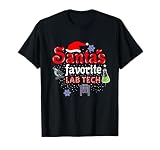 Santas Favorite Lab Tech Christmas T-Shirt