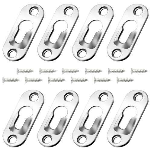 Litoexpe 30 Pcs Keyhole Hangers with Screws