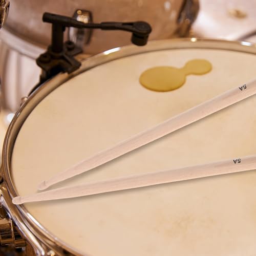 LIFKOME 3 pares de baquetas de madera de arce con punta clásica de madera para batería y percusión miniatura 5