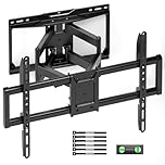 monTEK Heavy Duty Full Motion TV Wall Bracket for 37-90 inch TV up to 75kg, 4X Load Tested, Universal Dual Arm TV Bracket, Articulating, Tool-Free Tilt & Swivel & Extend, Max VESA 600x400