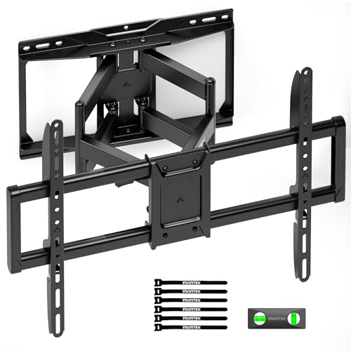 monTEK Robuste TV-Wandhalterung für 94-228,6 cm (37-90 Zoll) Fernseher bis zu 75 kg, 4-fach belastbar, vollbewegliche TV-Halterung mit zwei Gelenkarmen, werkzeuglos neigbar, schwenkbar und ausziehbar monTEK Robuste TV-Wandhalterung für 94-228,6 cm (37-90 Zoll) Fernseher bis zu 75 kg, 4-fach belastbar, vollbewegliche TV-Halterung mit zwei Gelenkarmen, werkzeuglos neigbar, schwenkbar und ausziehbar
