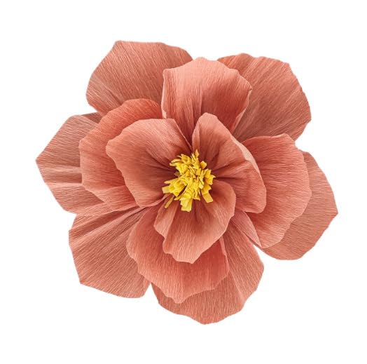 Namzi 6Pcs 12in Crepe Paper Flowers Decoration for Wall, Flowers for Wedding Decor,Flower Backdrop Decor,Baby Shower,Birthday Party,Photo Backdrop,Archway Decor, Nursery Wall Decor?Lotus Pink