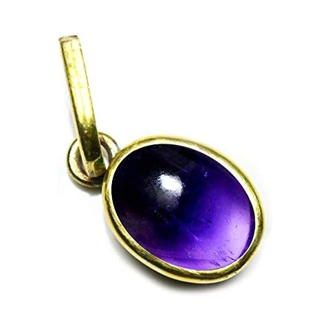 Jewelryonclick Gold Plated Amethyst Pendant Cover
