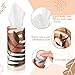 Maxcheck 20 Pack Car Tissues Cylinder with 3 Ply Facial Napkins Bulk, Travel Round Tissue Boxes for Car Cup Holder Paper Napkins Tube Container for Home Bathroom Office(Boho Style)