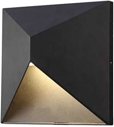 Elegant Lighting Living District Olympos Aluminum LED Light Outdoor LED Lamp in Black