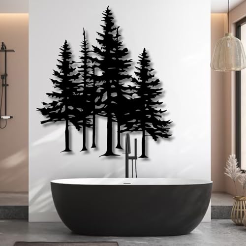 Mimiso Metal Pine Tree Wall Art,Pine Tree Decor,Wall Decorations for