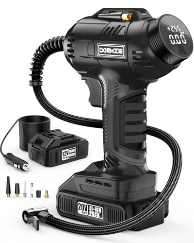 Tire Inflator Portable Air Compressor, 150 PSI Handheld Air...