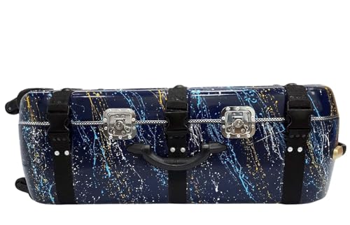 Image of MIRAJ Musical Tabla Fiberglass Case 3 Set (Dark Blue Splash)