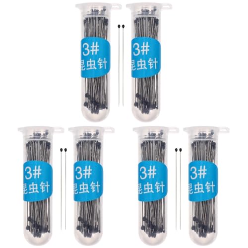 ULTECHNOVO 600 Pièces Aiguille De Spécimen D'insecte Broche De Dissection Tête Ronde Goupille De Spécimen Prélèvement D'échantillons Science Collectionneur Pouce Acier Inoxydable