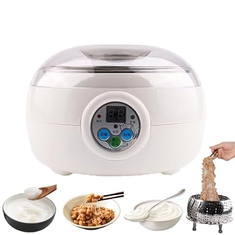 Jogurt Fermenter, Yogurt Natto Machine, 1.5L Inteligentna maszyna do fermentacji Natto Szybka fermentacja Wielofunkcyjny sernik Idealny do jogurtu Natto Rice Wine