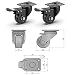 GBL - 4 Ruedas para Muebles + Tornillos 200KG | 50mm Ruedas...