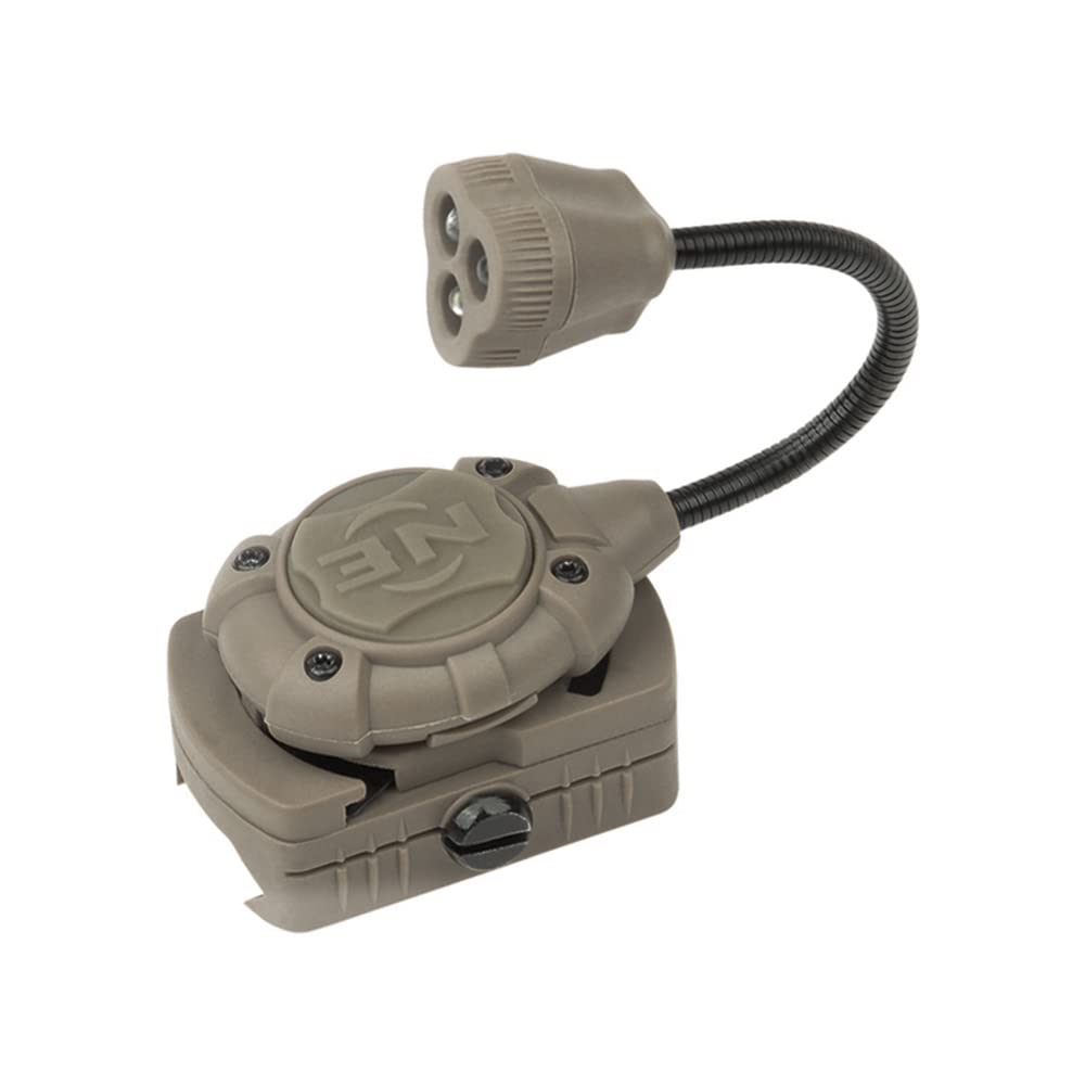 Lámpara de casco táctico MPLS3, luz blanca/infrarroja/pistola de gas verde/rojo LED cabeza de cabeza de la señal de seguridad militar indicador de casco de salvamento linterna