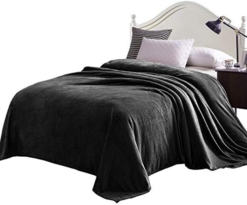 Velvet Plush Twin XL Sheet Set 4 Piece 190 GSM Dark Gray Velvet Sheet Set (Flat + Fitted 16'' + 2 Pillowcases) Ultra Plush and Cozy Warmth Fleece Sheet Sets Twin XL Size Bed