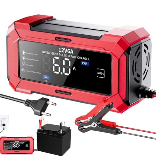 Cargador de batería para camión, cargador de batería inteligente para coche, 12 V, accesorios de protección contra sobrecarga, accesorios para coche, moto, caravana, camión, mantenimiento diario