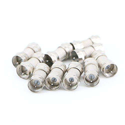 Adaptador F Macho a Macho para Cable Coaxial 10 Unidades miniatura 2