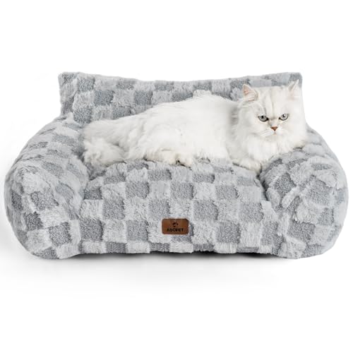 ABCPET Cat Bed Cats Couch for Puppy and Kitten, Fluffy Pet Couch Small Dog Sofa Bed, Supportive Cat...