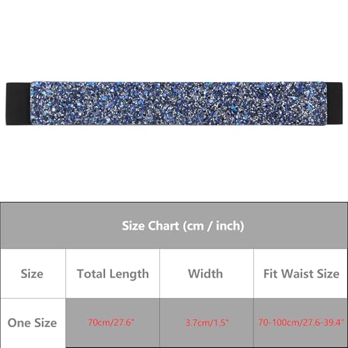 Women's Elastic Belt Rhinestone Inlay Fashion Versatile for Dresses Waist Belts4