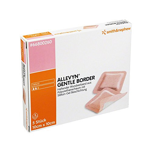 Allevyn Gentle Border stérile protection sous la douche pour plaie cutanée 10 x 10 cm