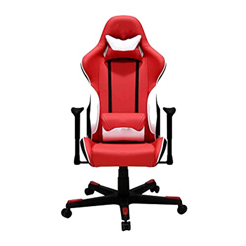 Game Chair Office Chair Adjustable high Back Office Chair, Gaming Chair Ergonomic Chair Office Chair Back Chair Home Anchor Game Chair Reclining Swivel Chair red and White