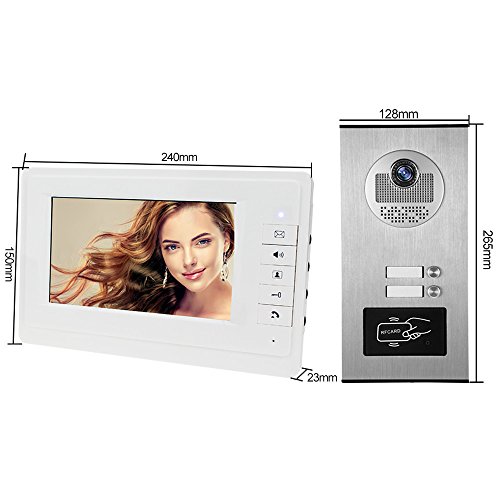HFeng 7 '' Color Wired Video Citofono Citofono Kit...