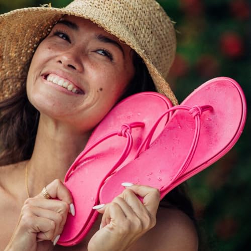 Image of OLUKAI Aka Women's Beach Sandals, Water-Friendly Flip-Flop Slides, All-Day Comfort & Support, Stylish & Vibrant Colors