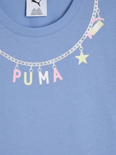 Image of PUMA Girls' Short Sleeve Tee & Legging Set, Logo Graphics, Crewneck