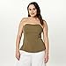 The Drop Women's Alejandra Strapless Corset Top, Capers Olive, M