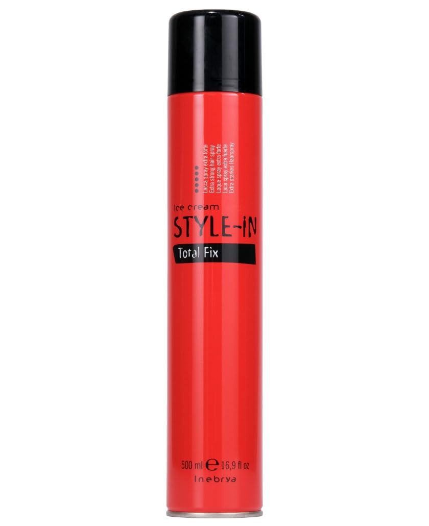 INEBRYA Total Fix-Lacca Spray Extra Forte-500 ML, Multicolor, 500 ML (1er Pack)