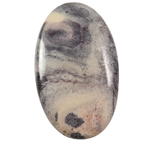 Cabochon en jaspe porcelaine de 40,95 carats pour création de bijoux artisanaux