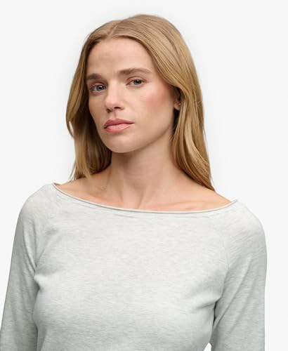 T shirt manches longues à épaules dénudées femme Superdry Bardot - vue 4