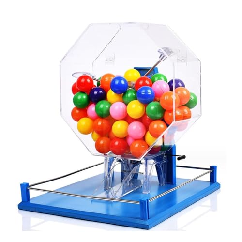 Machine de loterie manuelle avec sélection de boules aléatoires et tambour de bingo de luxe A