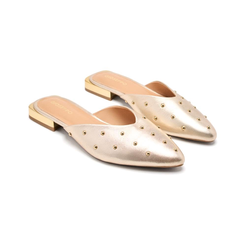 GIOSEPPO LANARK, Women's Mary Jane Flats, Platinum, 41 EU, Platinum, 8.5 UK