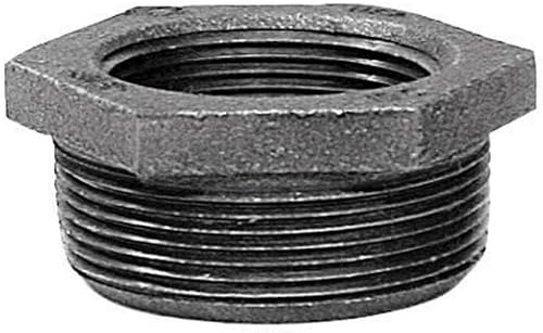 Anvil 2 in. MPT x 1-1/4 in. Dia. FPT Black Malleable Iron Hex Bushing