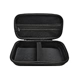 SHMZK Tire Inflator Portable Air Compressor Case, 120 PSI Air Pump Storage Box for USB Cable Connector Accessories, Hard Carrying Case Compatible with Most Handheld Tire Inflators (Black)