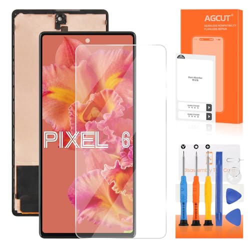 Original for Google Pixel 6 Screen Replacement for Pixel 6 LCD Display GB7N6 G9S9B16 Screen Digitizer Touch Assembly Repair Part OEM with Fingerprint Sensor