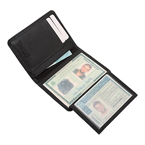 Carteira Masculina Couro Legítimo Proteção RFID Couro50 620 (Preto)