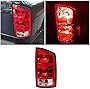 ECOTRIC Tail Light Compatible with 2002-2006 Dodge Ram 1500/2003-2006 Ram 2500 3500 Taillight Brake Turn Signal Light with the Bulbs RH Replacement for 55077348AF CH2801147 (Passenger Side)