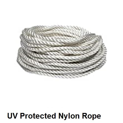 Image of Purnima Marketing PM White Rope for 3 /4 /5 /6 /7 /8 Pipes Economy Cloth Drying Rack Drop-Down Ceiling Cloth Dryer Model (Rope Only)