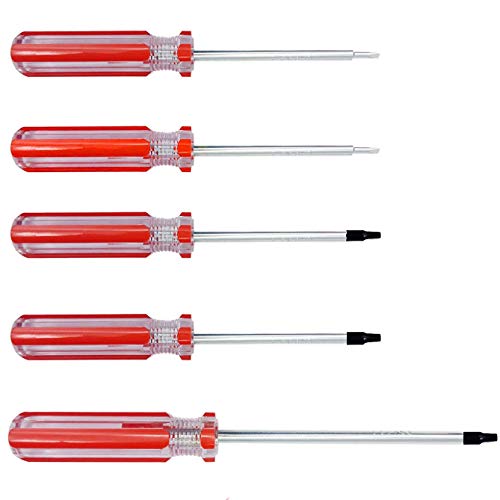 Screw Triangle Head Magnetic Screwdrivers Set 5 Sizes 1.4mm 1.8mm 2.0mm 2.3mm 2.7mm, SKZIRI Triangle Screws Driver Tool Kit for Fixing Electronic Toys (Tiangle Screwdriver Set)