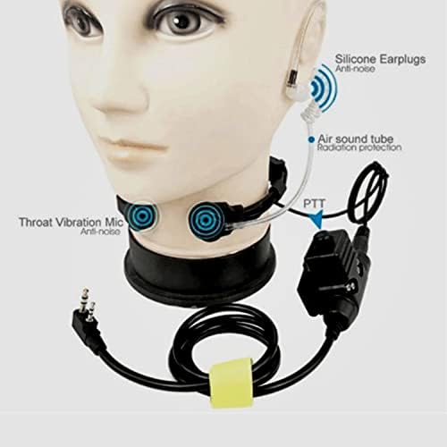 143 Military Radio Headset PTT,2 PIN U94 Type Headset PTT,Z-tactical U94 PTT Military Adapter Mobile Version PTT,Push to Talk