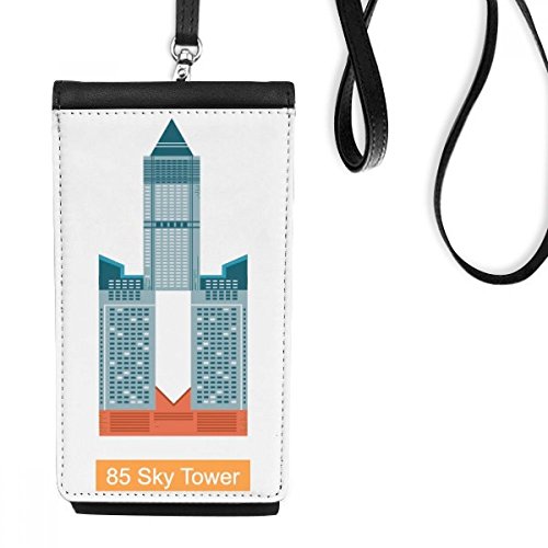 Porte-monnaie téléphone suspendu en cuir noir protégeant votre smartphone avec style