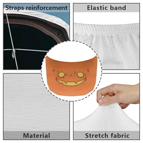 Image of Face Halloween Hood Cover for Truck Stretchable Engine Cover Can be Washed Hood Wraps Universal for Cars
