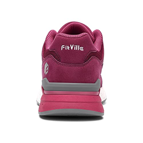 Image of FitVille Extra Wide Walking Shoes for Men Wide Width Sneakers for Flat Feet Arch Fit Heel Pain Relief - Rebound Core