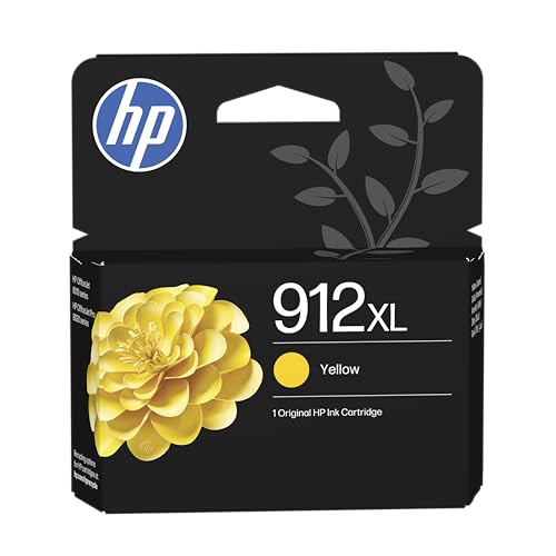 Cartouche HP 912XL jaune pour imprimer vos dossiers de télétravail