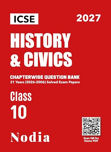 Image of ICSE Class 10 History & Civics PYQ for 2027 Exam | Chapterwise Question Bank | 21 Years (2006-2026) Solved Papers