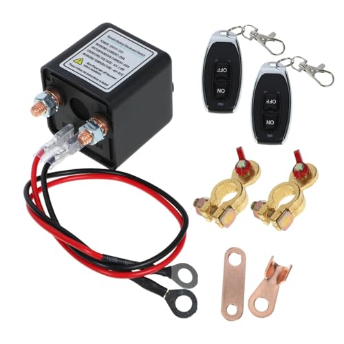 OUNONA Automotive Battery Cut Off Vehicle Battery Disconnect Terminal Quick Car Terminal Supplies Easy Remote Control Switch