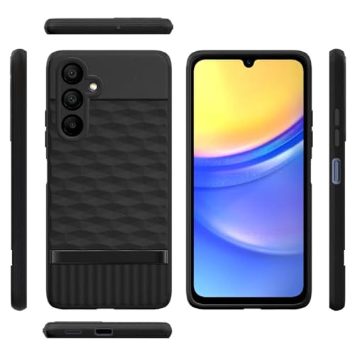 Image of Shockproof Case for Samsung Galaxy F15 5G / M15 5G | Full Camera Protection | TPU Flexible Back Cover for Samsung Galaxy F15 5G / M15 5G (Matte Black)