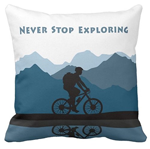 Biking Square Pillow Case