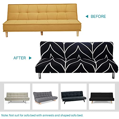 Beacon Pet Stretch Sofa Slipcover Armless Futon Cover Printed Fitted Furniture Protector Elastic Polyester Spandex Washable Armless Sofa Cover Folding Couch Shield Sofa Cover #TOP4
