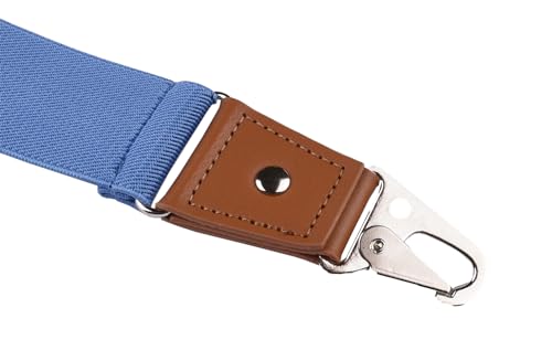 Image of Suspenders for Men Snap Hooks with 1.4 Inch Elastic Y-Back Adjustable